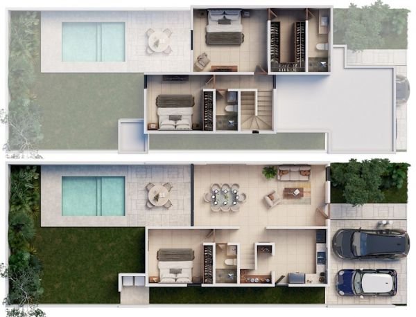 Distribucion Casa B9-167 Gran Bosco